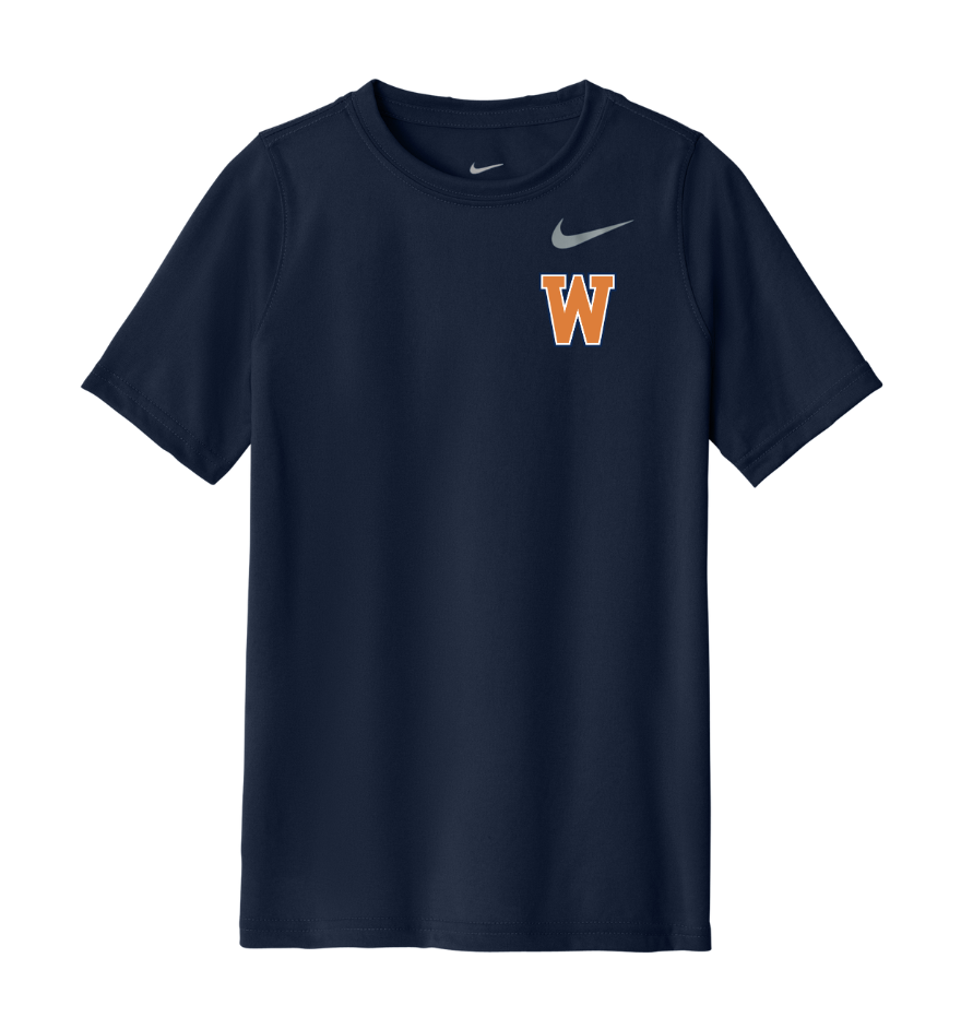 Camiseta juvenil de lacrosse para niñas de Walpole: Nike Youth Team rLegend (DV7317)