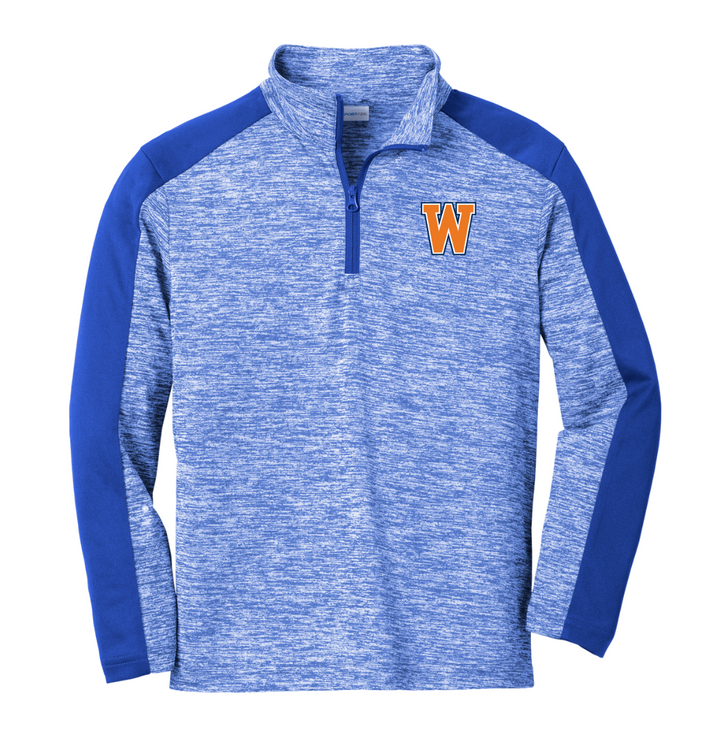 Old Post Road - Sport-Tek ® Youth PosiCharge ® Electric Heather Colorblock 1/4-Zip Pullover - YST397
