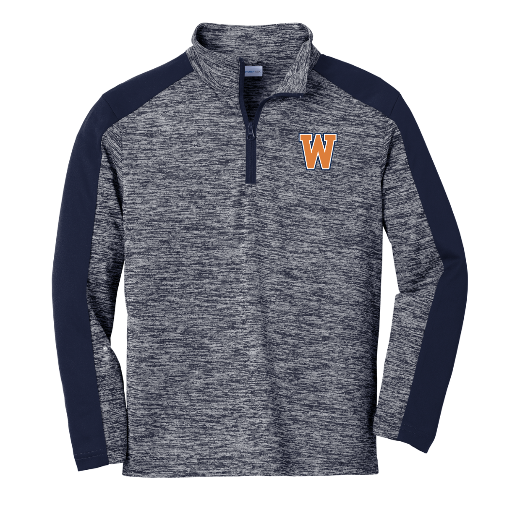 Old Post Road - Sport-Tek ® Youth PosiCharge ® Electric Heather Colorblock 1/4-Zip Pullover - YST397