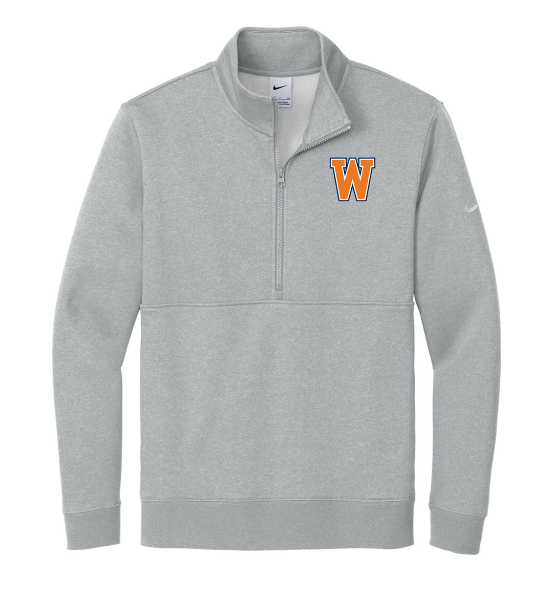 Old Post Road - Nike Men's Club Fleece Sleeve Swoosh 1/2-Zip - NKDX6718