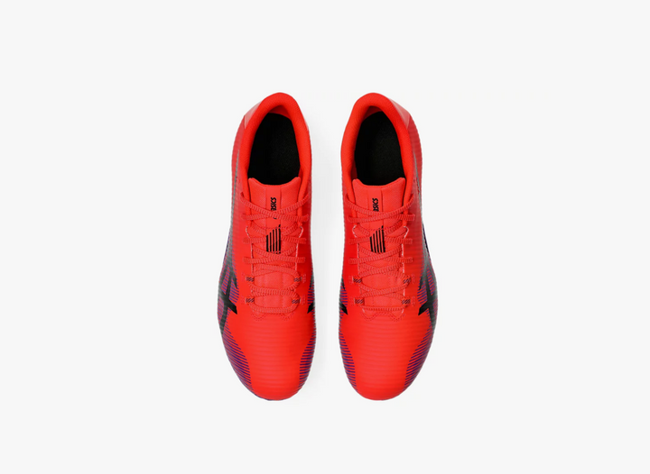 Zapatillas de clavos unisex Asics Hypersprint 8 - Rojo flash/Negro - (1093A197-600)