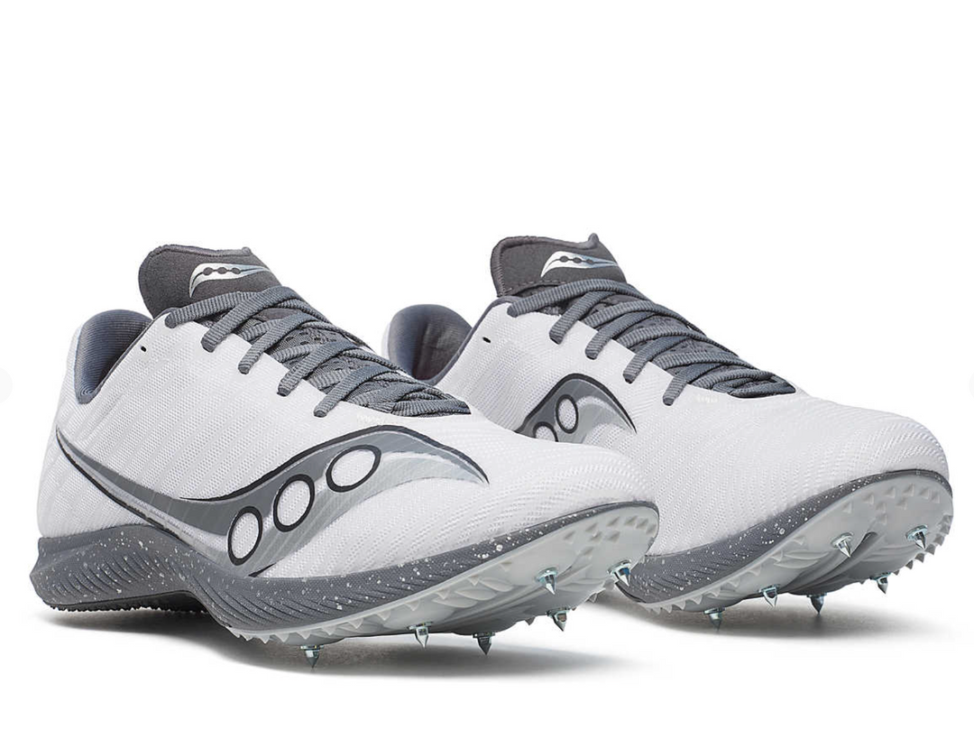 Saucony Mens Velocity MP Track Spike- White/Carbon (S29099-10)