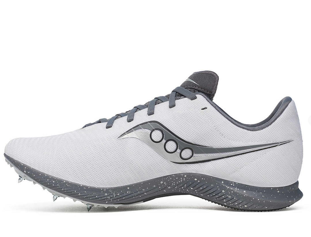 Saucony Mens Velocity MP Track Spike- White/Carbon (S29099-10)