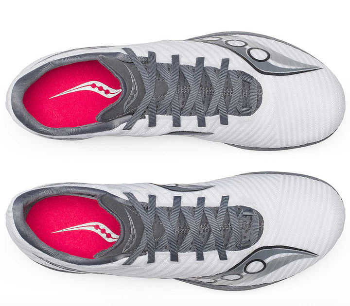 Saucony Mens Velocity MP Track Spike- White/Carbon (S29099-10)