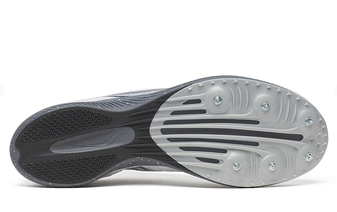 Saucony Mens Velocity MP Track Spike- White/Carbon (S29099-10)