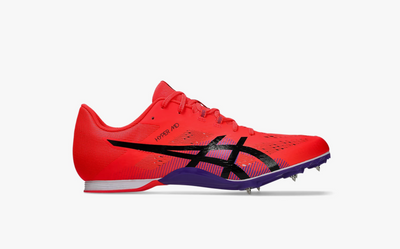 Zapatillas de clavos unisex Asics HyperMD 8 - Rojo flash/Negro - (1093A198-600)