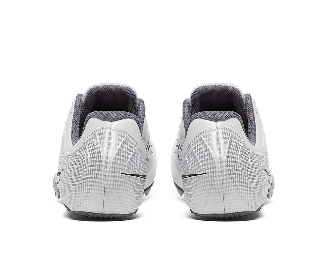 Zapatillas de atletismo con clavos Saucony Spitfire 5 para hombre, color blanco carbón (S29055-10)