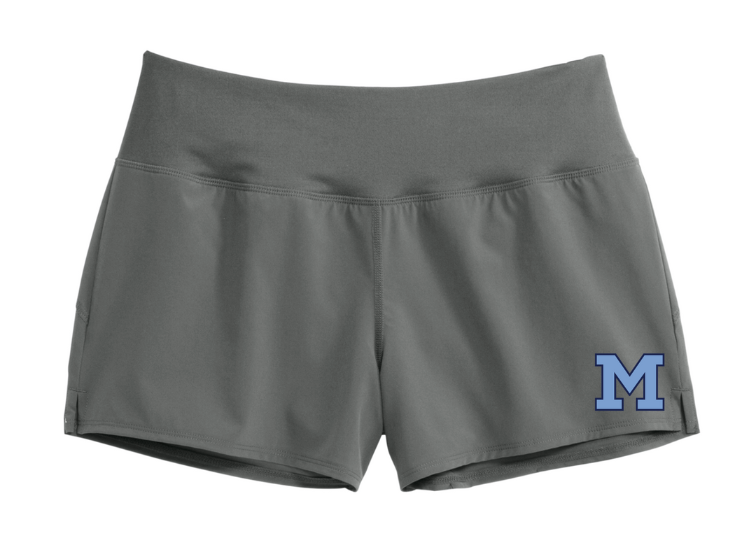 Medfield Swim & Dive - Pantalón corto de rendimiento para mujer (LST485)