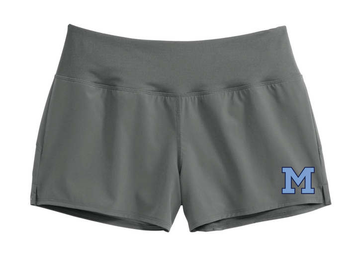 Medfield Swim & Dive - Pantalón corto de rendimiento para mujer (LST485)