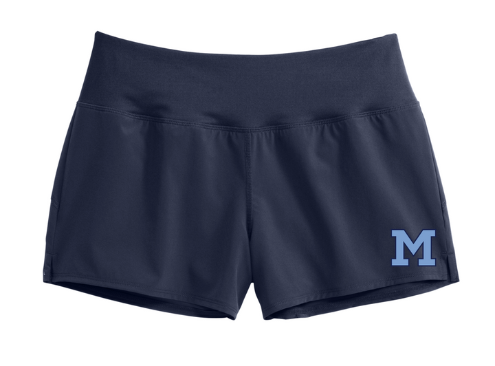 Medfield Swim & Dive - Pantalón corto de rendimiento para mujer (LST485)
