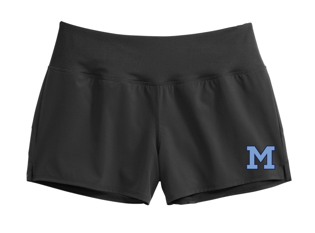 Medfield Swim & Dive - Pantalón corto de rendimiento para mujer (LST485)