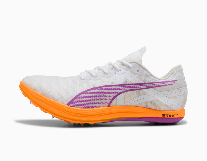 Zapatillas de clavos unisex Puma Crossfox Nitro Elite - Blanco/Magenta (310141 04) 