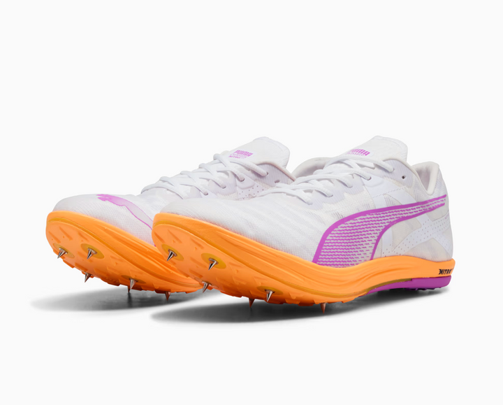Zapatillas de clavos unisex Puma Crossfox Nitro Elite - Blanco/Magenta (310141 04) 