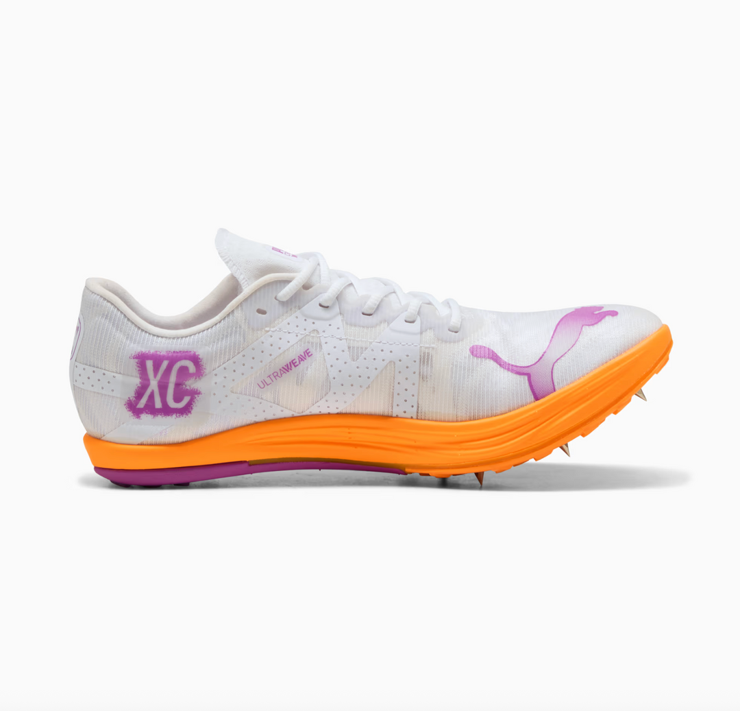 Zapatillas de clavos unisex Puma Crossfox Nitro Elite - Blanco/Magenta (310141 04) 