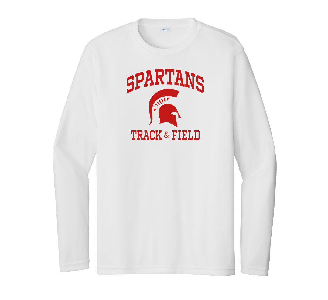 Camiseta de manga larga de alto rendimiento para hombre de East Longmeadow Track & Field (ST350LS) 