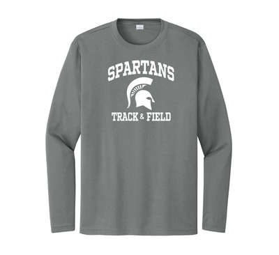 Camiseta de manga larga de alto rendimiento para hombre de East Longmeadow Track & Field (ST350LS) 