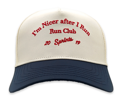 Sprints - I'm Nicer After I Run Structured VP Hat UNISEX