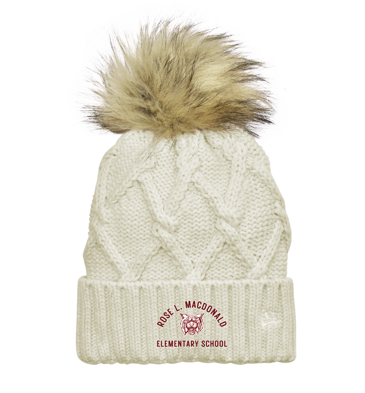 Rose L. MacDonald Elementary - New Era Faux Fur Pom Beanie (NE911)