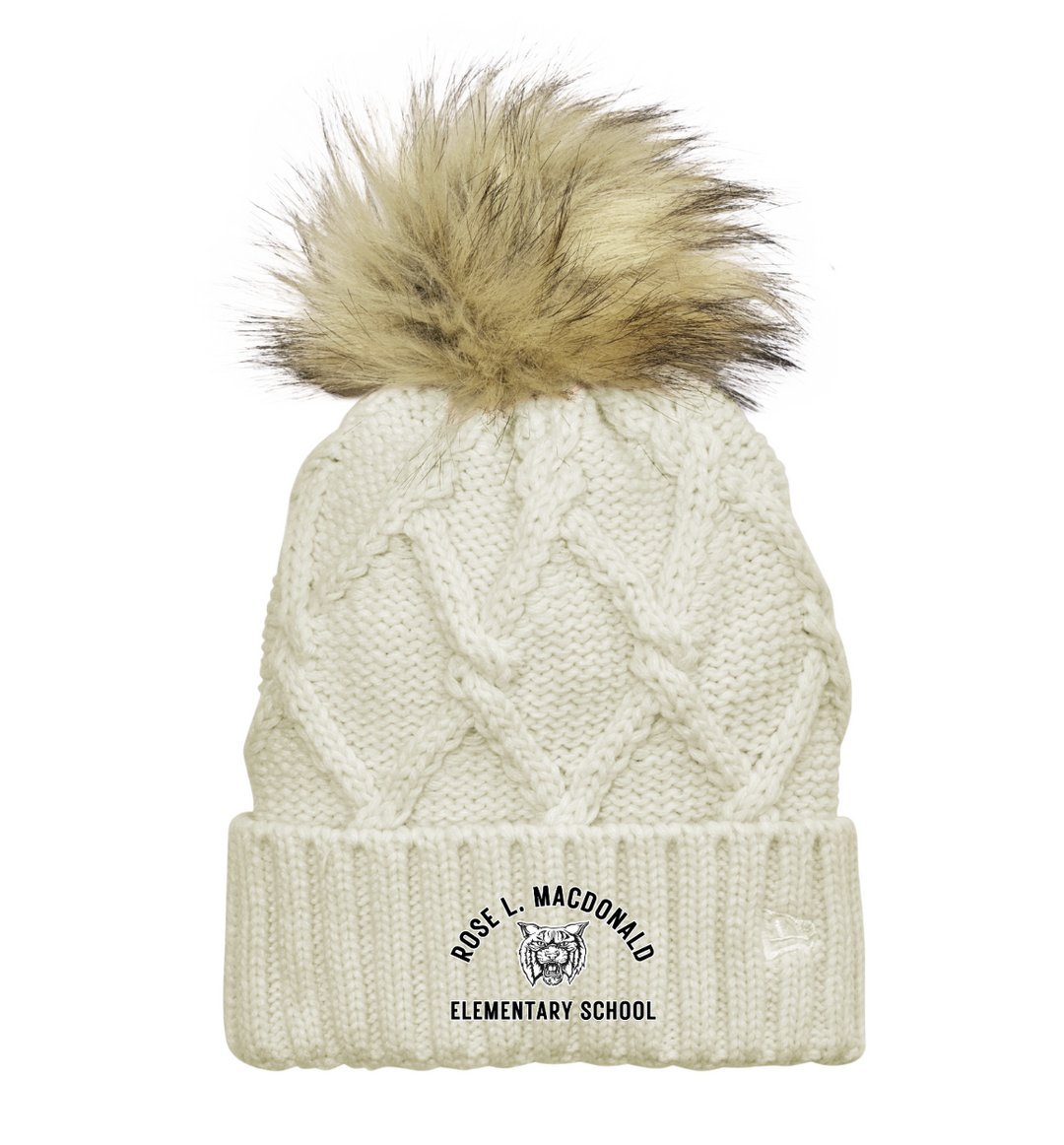 Rose L. MacDonald Elementary - New Era Faux Fur Pom Beanie (NE911)