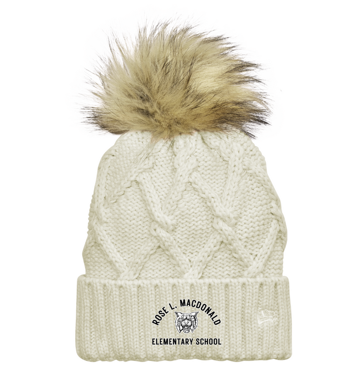 Rose L. MacDonald Elementary - New Era Faux Fur Pom Beanie (NE911)