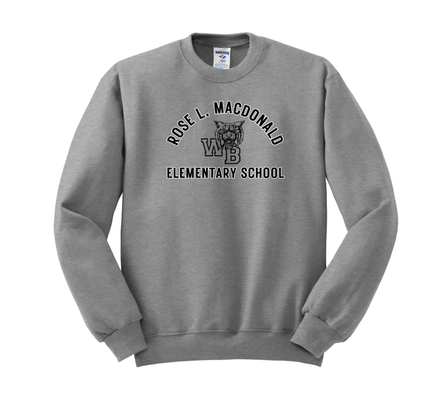 Rose L. MacDonald Elementary - Adult Crewneck Sweatshirt (562M)