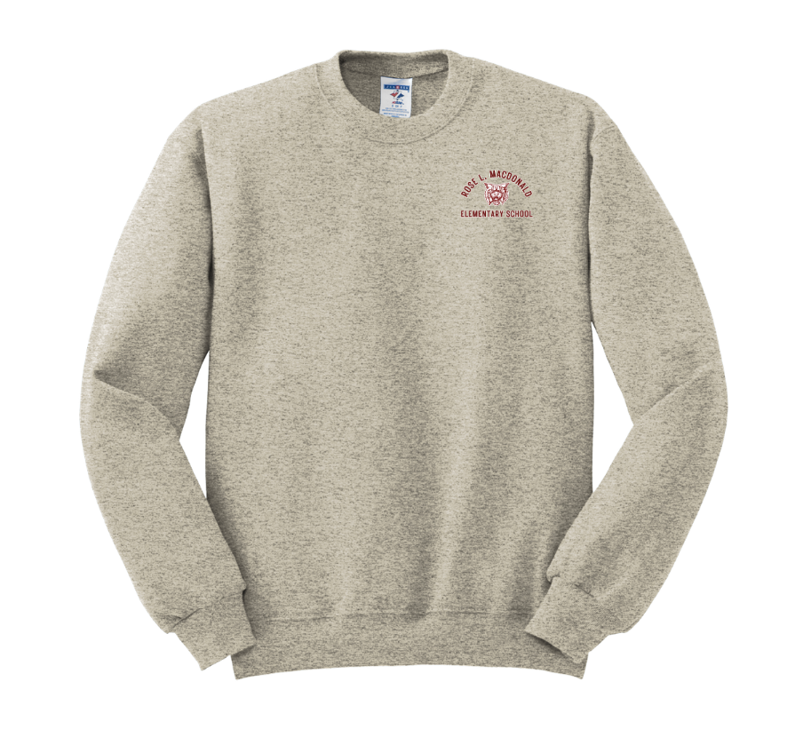 Sudadera de cuello redondo para adultos de la escuela primaria Rose L. MacDonald (talla 562 m)