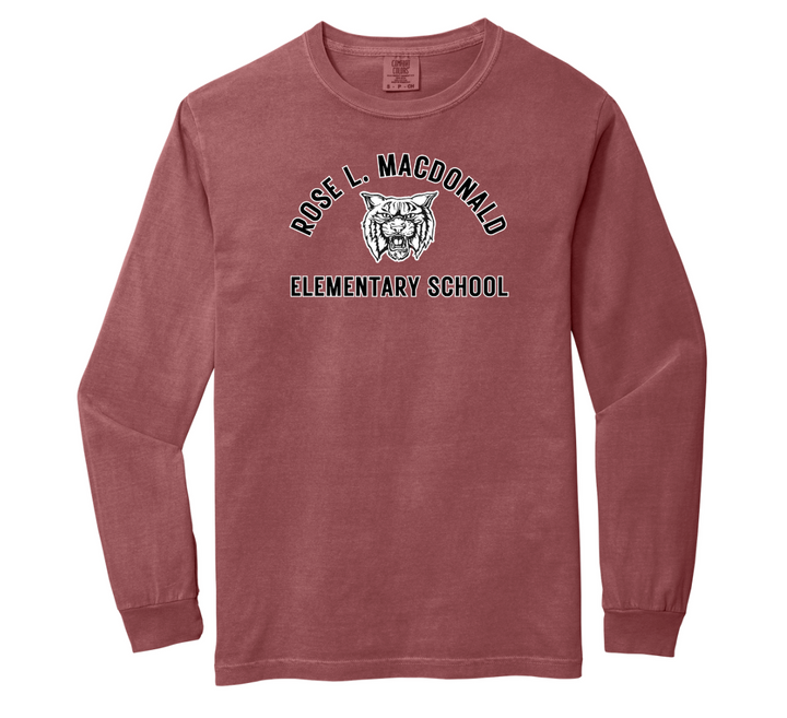 Camiseta de manga larga gruesa para adultos de la escuela primaria Rose L. MacDonald (6014)