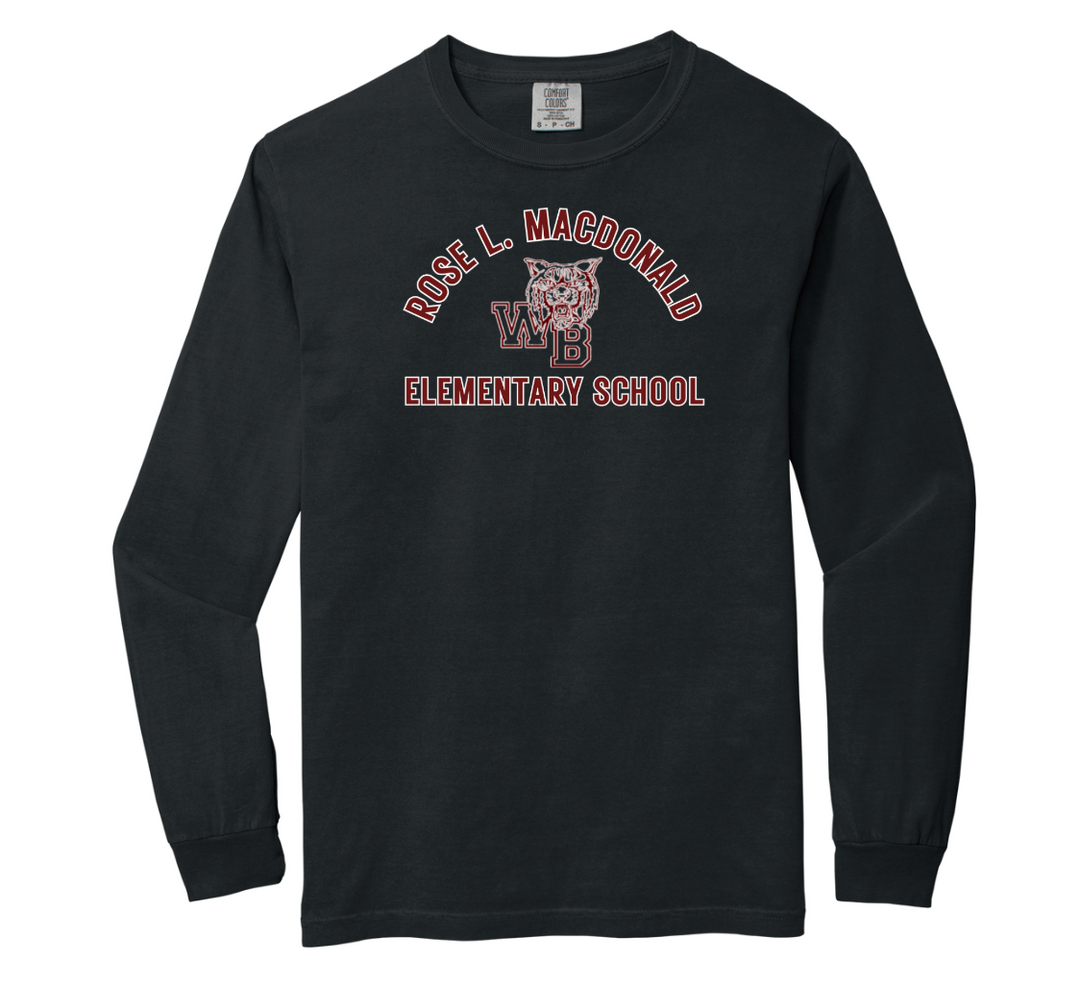 Camiseta de manga larga gruesa para adultos de la escuela primaria Rose L. MacDonald (6014)