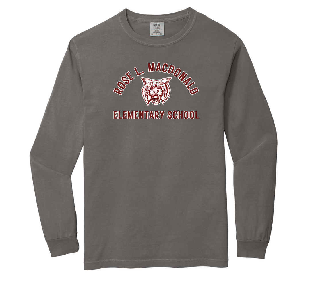 Camiseta de manga larga gruesa para adultos de la escuela primaria Rose L. MacDonald (6014)