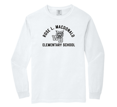 Camiseta de manga larga gruesa para adultos de la escuela primaria Rose L. MacDonald (6014)