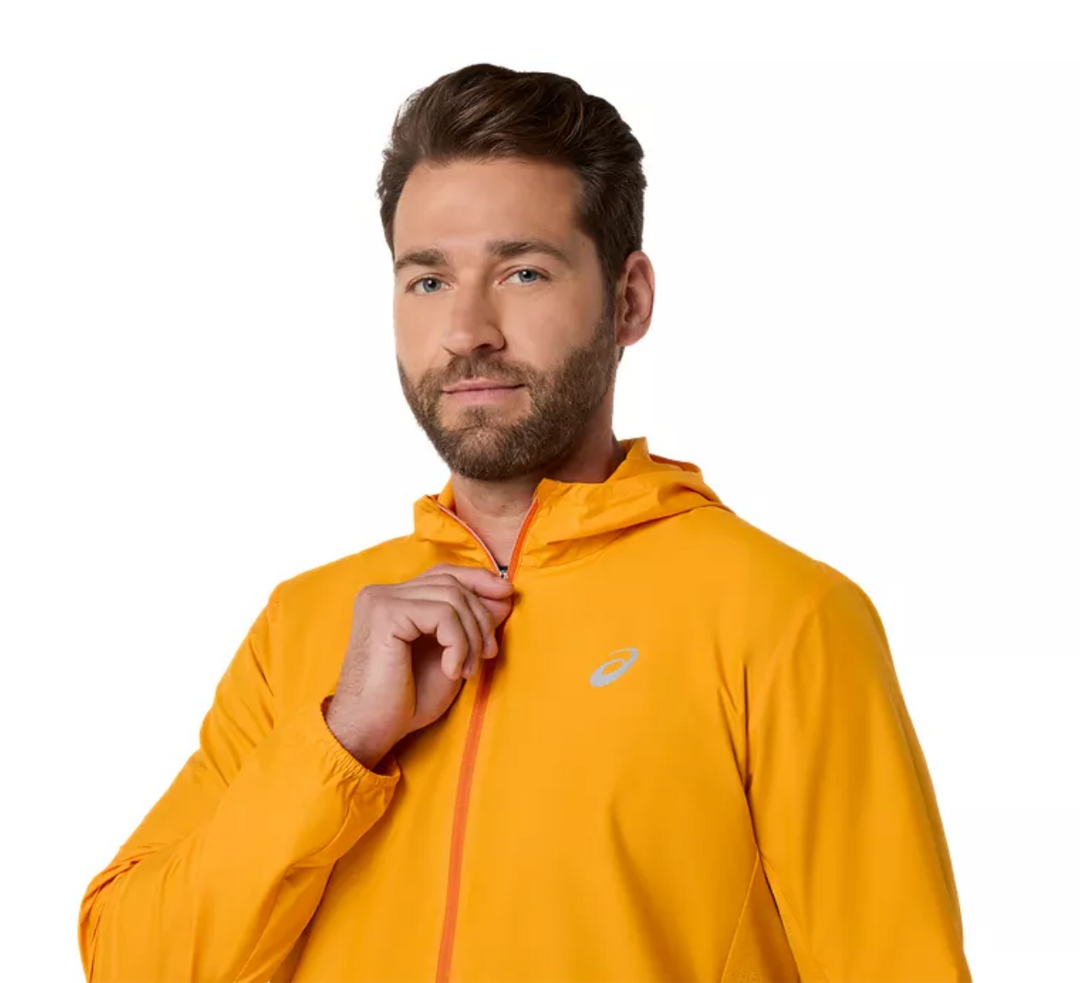 Chaqueta ASICS Yamabuki plateada para hombre (2011D235)