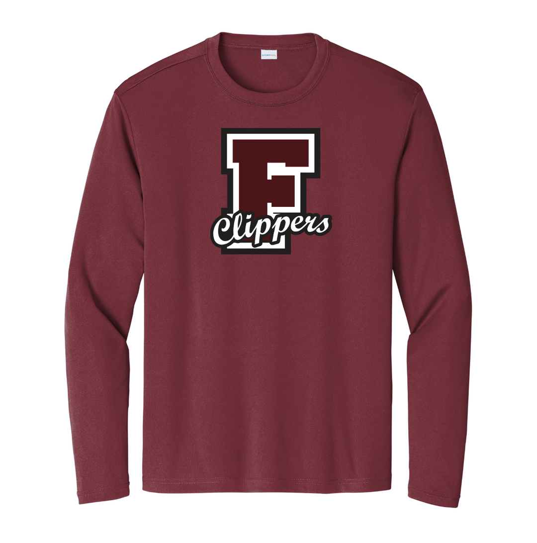 Falmouth High School - Camiseta larga Steeve para adultos (ST350LS)