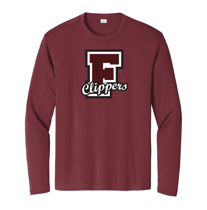 Falmouth High School - Camiseta larga Steeve para adultos (ST350LS)