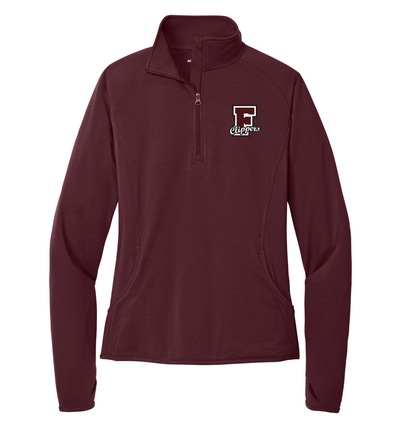 Falmouth High School - Suéter con cremallera de 1/4 para mujer (LST850)
