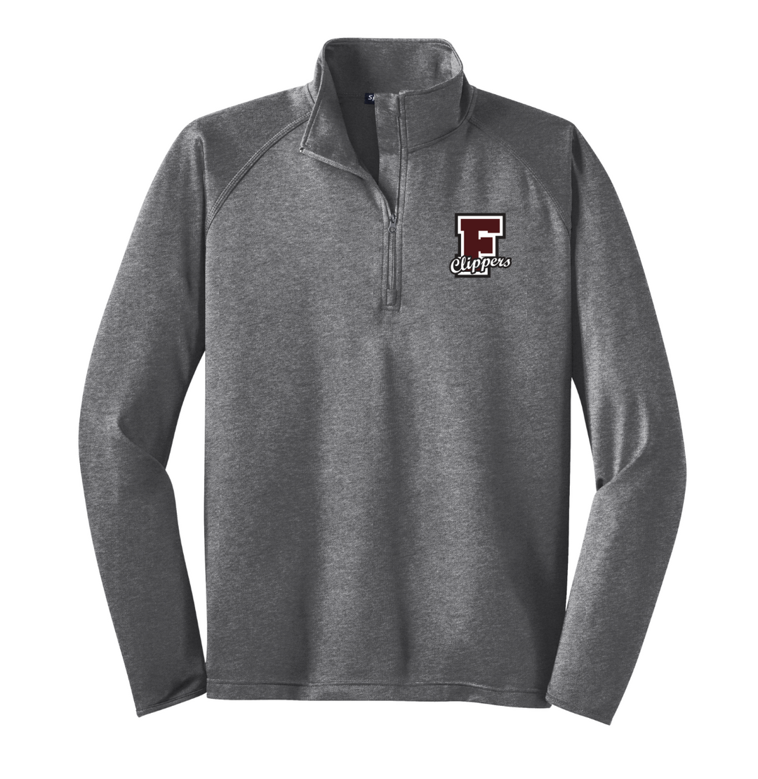 Falmouth High School - Suéter con cremallera de 1/4 para hombre (ST850)