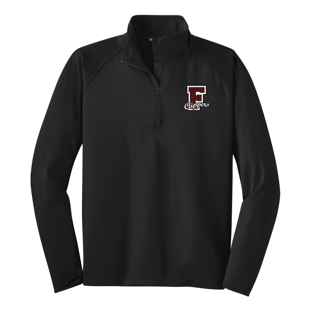 Falmouth High School - Suéter con cremallera de 1/4 para hombre (ST850)
