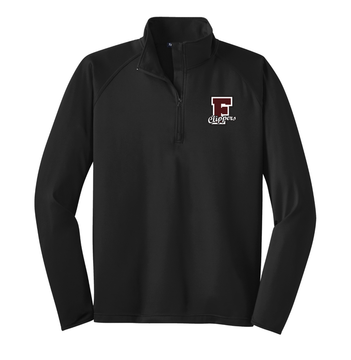 Falmouth High School - Suéter con cremallera de 1/4 para hombre (ST850)