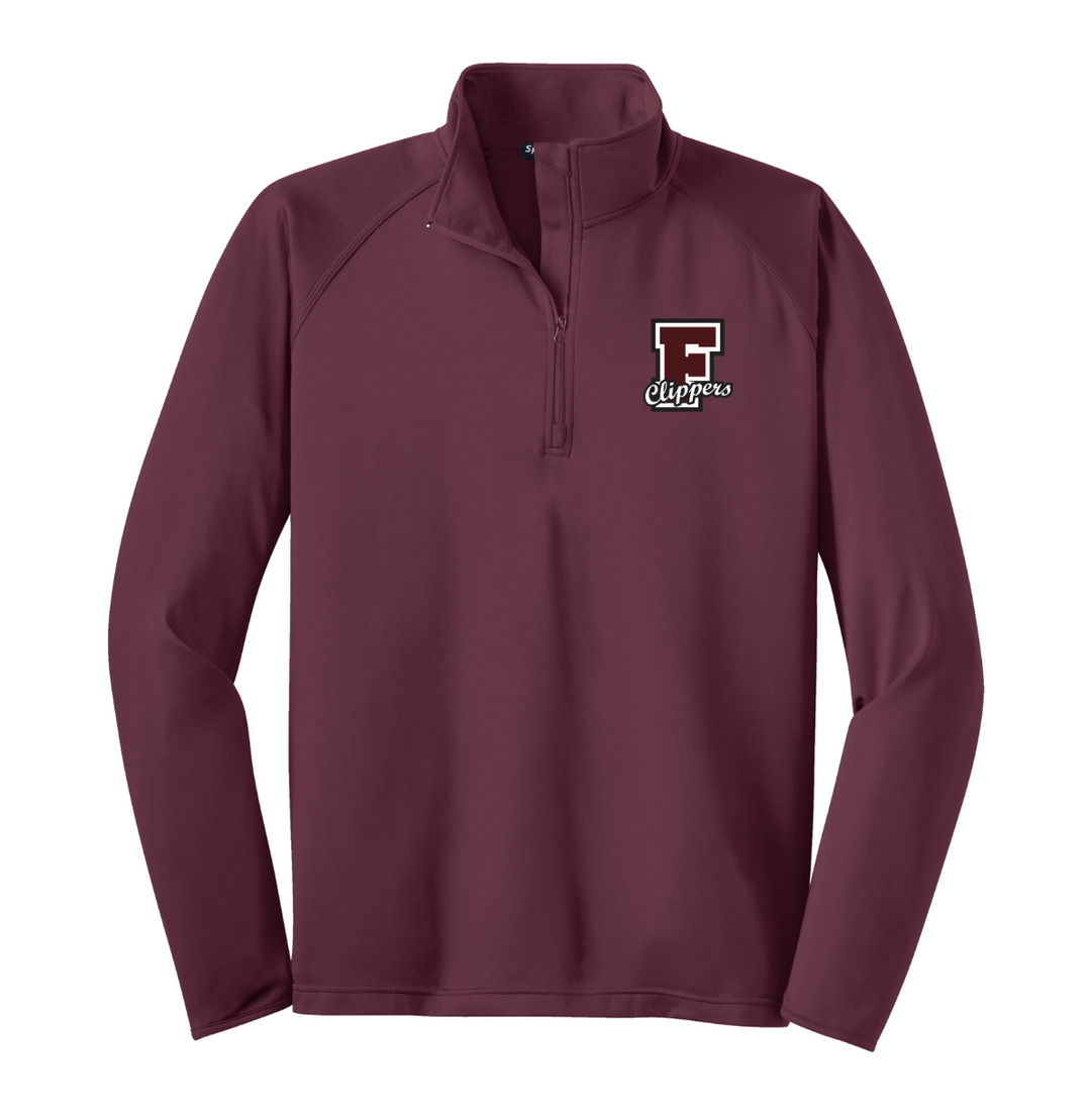 Falmouth High School - Suéter con cremallera de 1/4 para hombre (ST850)