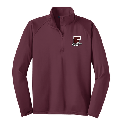 Falmouth High School - Suéter con cremallera de 1/4 para hombre (ST850)