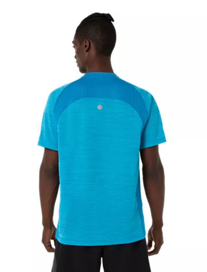 2027 ASICS Los Angeles Marathon-ASICS Men's Road SS Top Aegean Blue (2011D453) (LA27-06))
