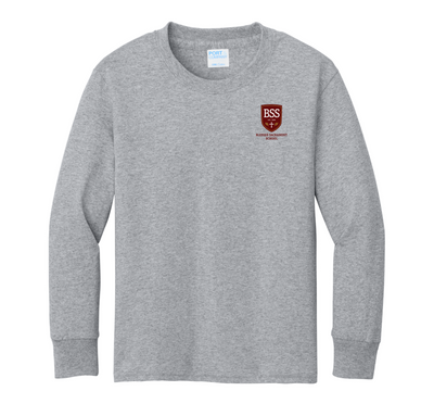 BSS - Camiseta juvenil de algodón de manga larga (PC54YLS)