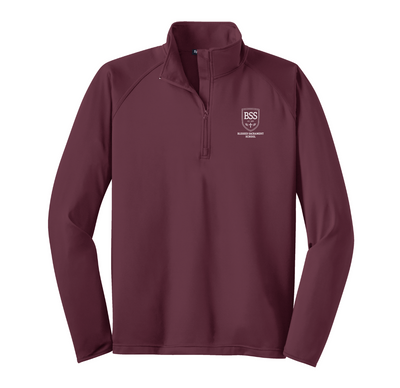 BSS - Jersey con cremallera de 1/4 para hombre (ST850)
