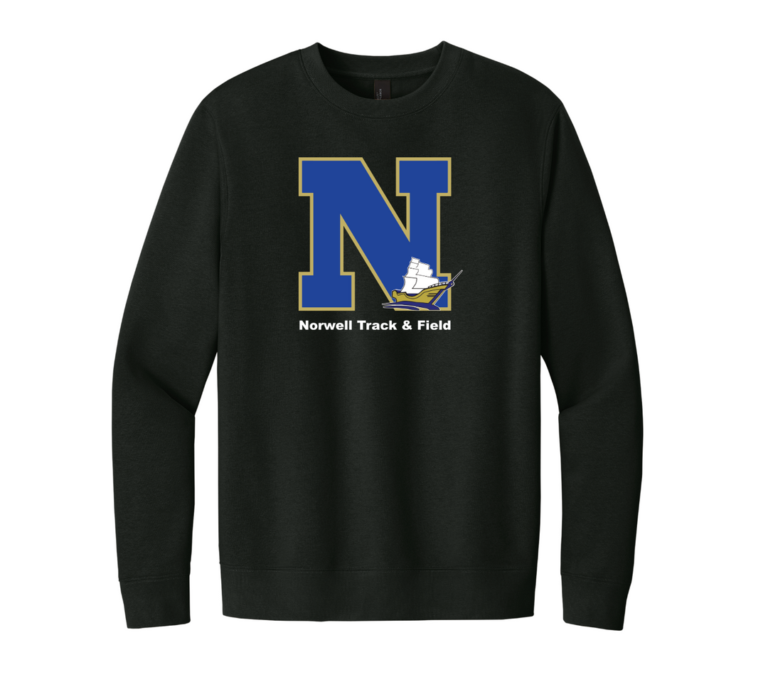 Sudadera unisex de polar con cuello redondo para adultos de Norwell Track & Field (DT6104)