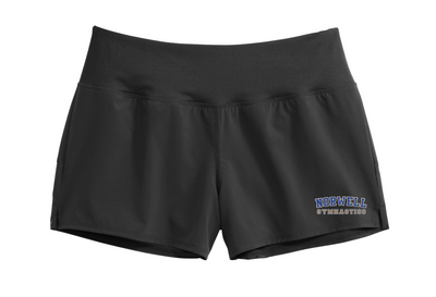 Norwell Gymnastics - Pantalón corto de alto rendimiento para mujer (LST485)