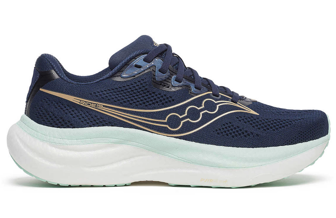 Women's Saucony Ride 19 - Navy Aqua