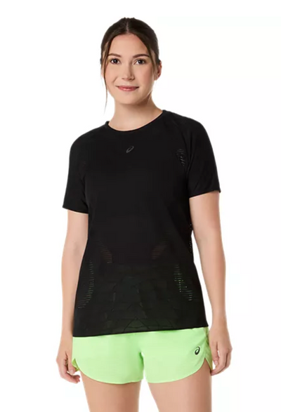 Camiseta de manga corta ASICS Metarun para mujer para la carrera en carretera Falmouth 2024 (2012C976-300) FRR07