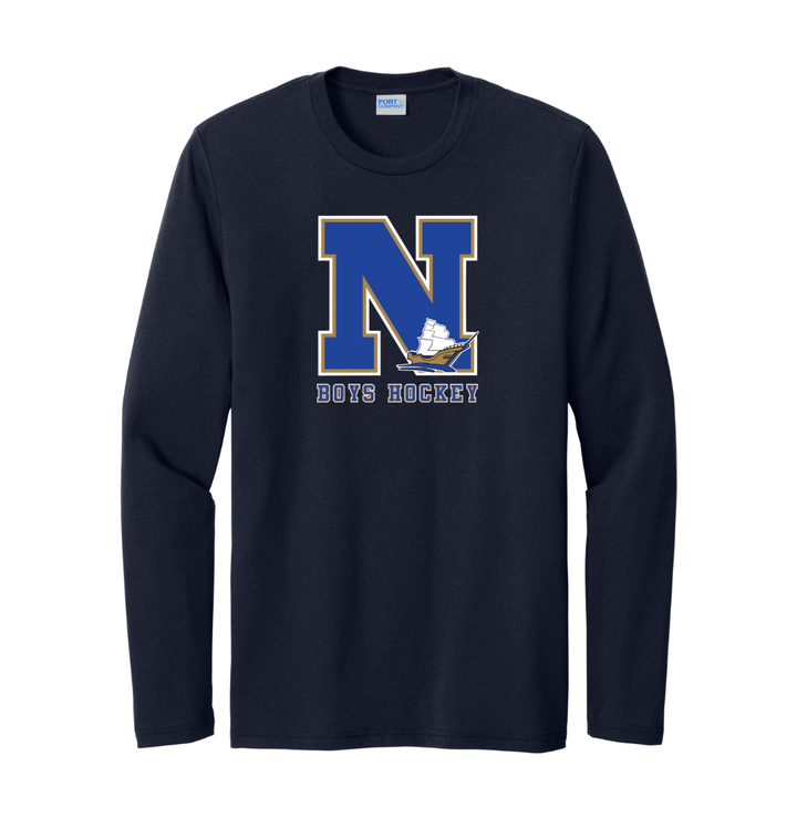 Camiseta de hockey unisex de manga larga de mezcla triple de Norwell Boys (PC330LS)