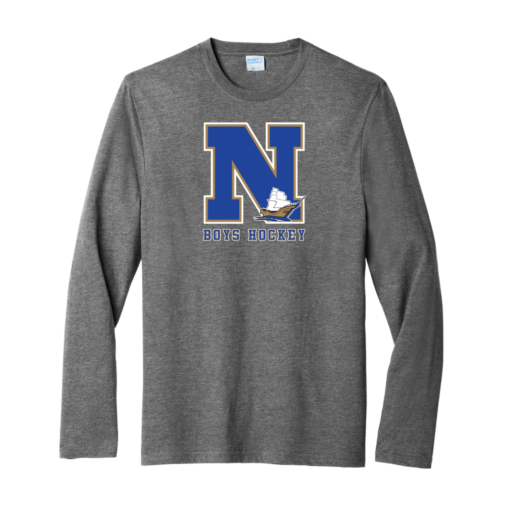 Camiseta de hockey unisex de manga larga de mezcla triple de Norwell Boys (PC330LS)