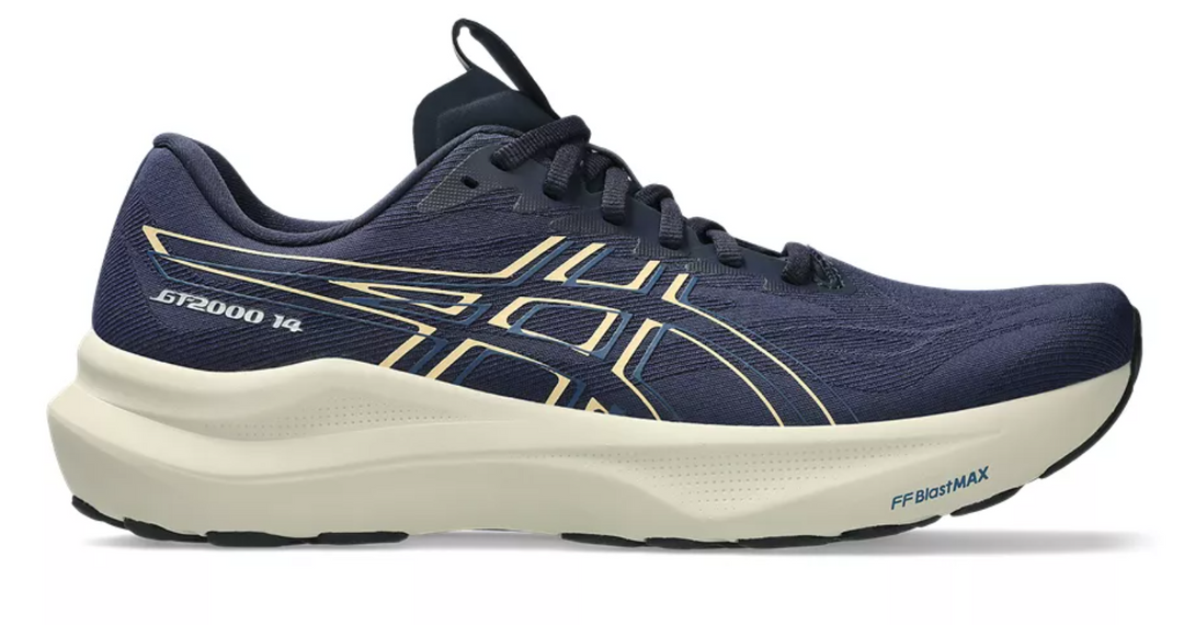 ASICS GT-2000 14 EXTRA WIDE para hombre - MEDIANOCHE/NARANJA CLARO