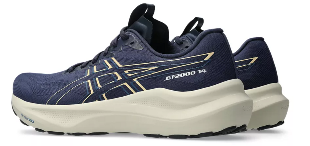 ASICS GT-2000 14 EXTRA WIDE para hombre - MEDIANOCHE/NARANJA CLARO